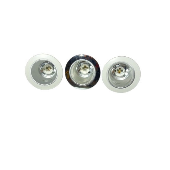 LAMPU DOWNLIGHT INBOW PANASONIC 3in 3Inch 3" PUTIH/SILVER Fiting E27,Kap Housing ULIR Panasonic