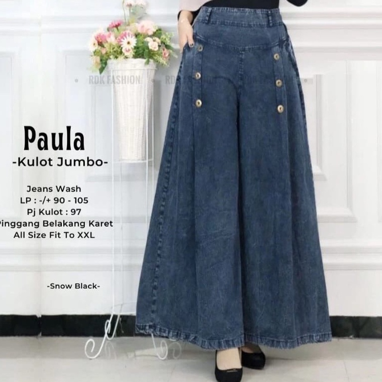 KODE G9L CELANA KULOT JEANS JUMBO PALAZZOKULOT JEANS PAYUNG JUMBO