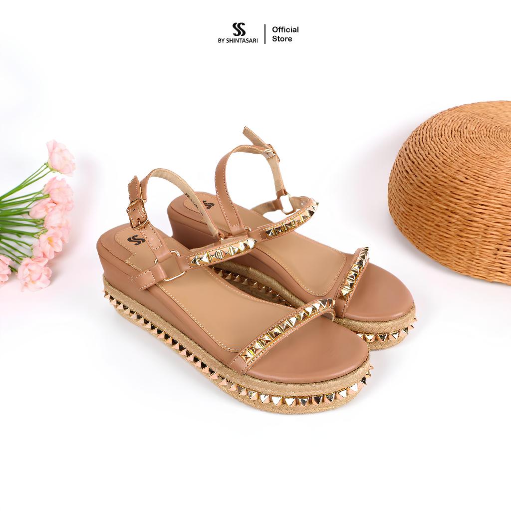 Diskont Ss By Shintasari - Manaia Cataclou Sepatu Wedges Wanita High Heels 7Cm & 9Cm