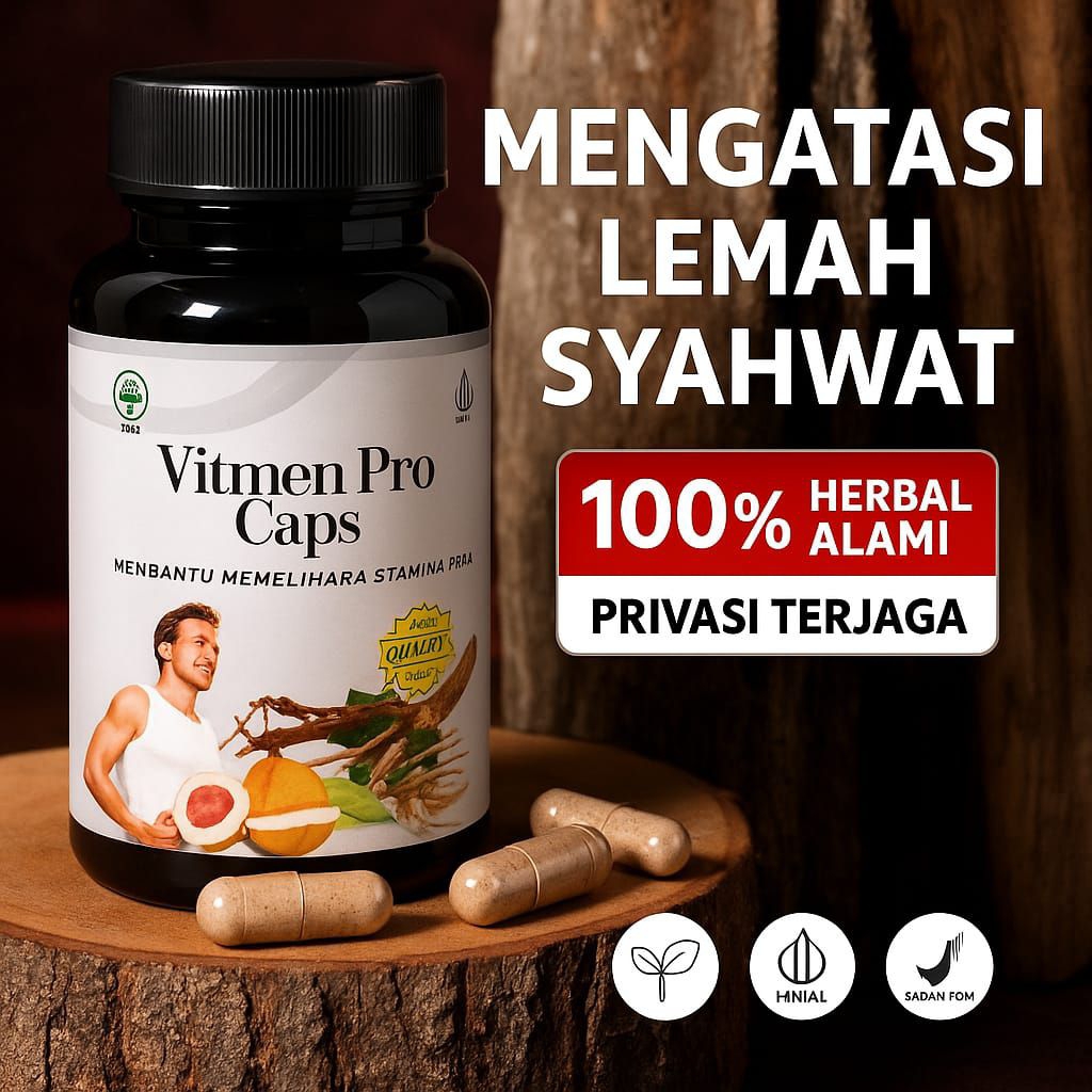 Kapsul Vitmen Pro Khusus Pria Dewasa - Obat Vitalitas Pria - Suplemen Anti Ejakulasi - Obat Pria Her