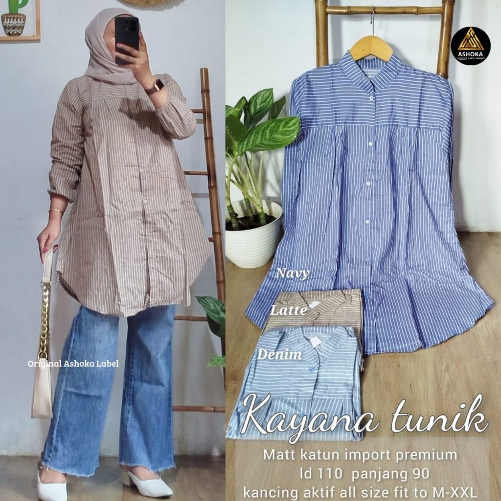 Kayana - Kaisa Tunik Salur (Athaya) Katun Jumbo