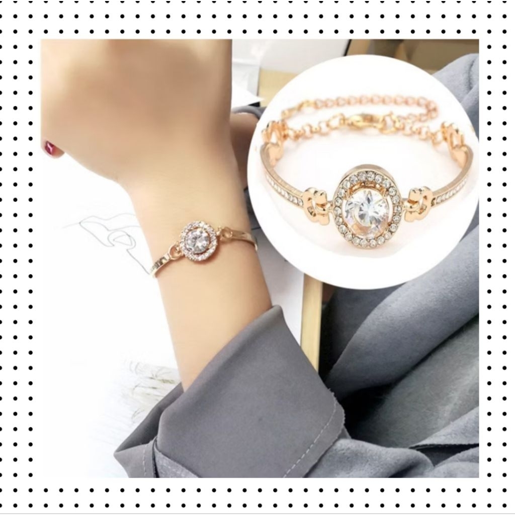 nc21- Gelang Kristal Berlian Wanita Termurah