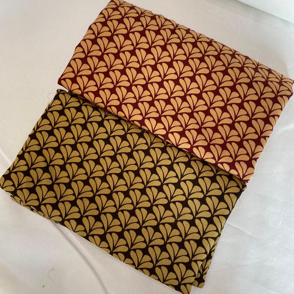 Bahan kain katun rayon viscose preium motif bunga batik terbaru best seller