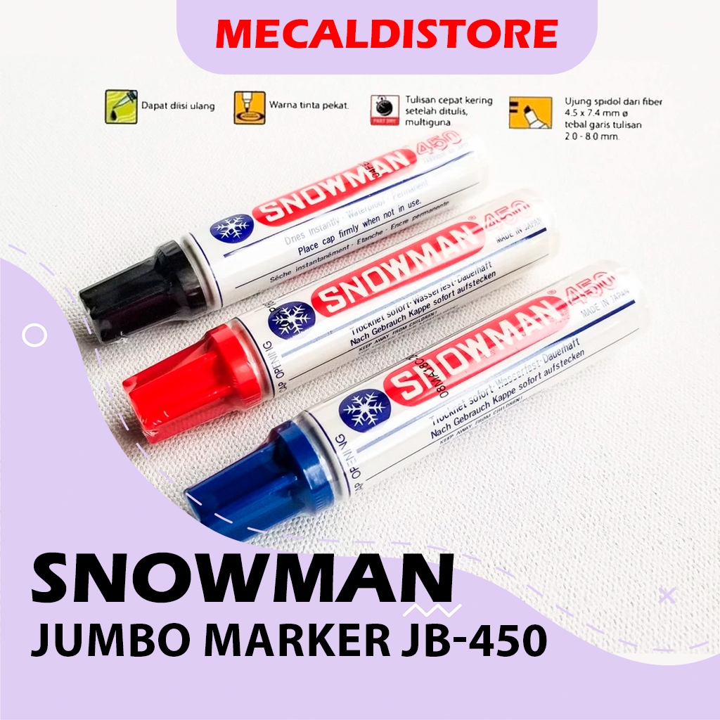 

SPIDOL SNOWMAN MARKER JUMBO JB-450 TERMURAH (ECER)