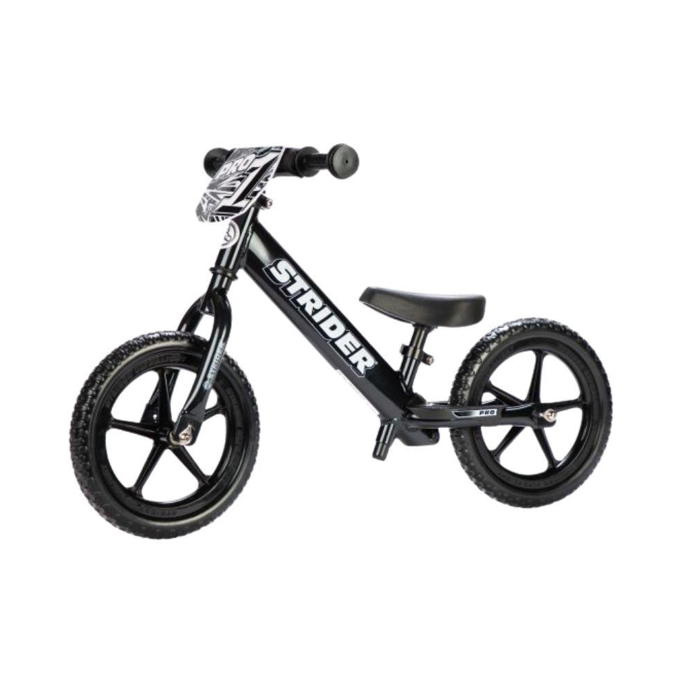 STRIDER - Balance Bike 12 Pro Pearl Black - Limited Edition Color