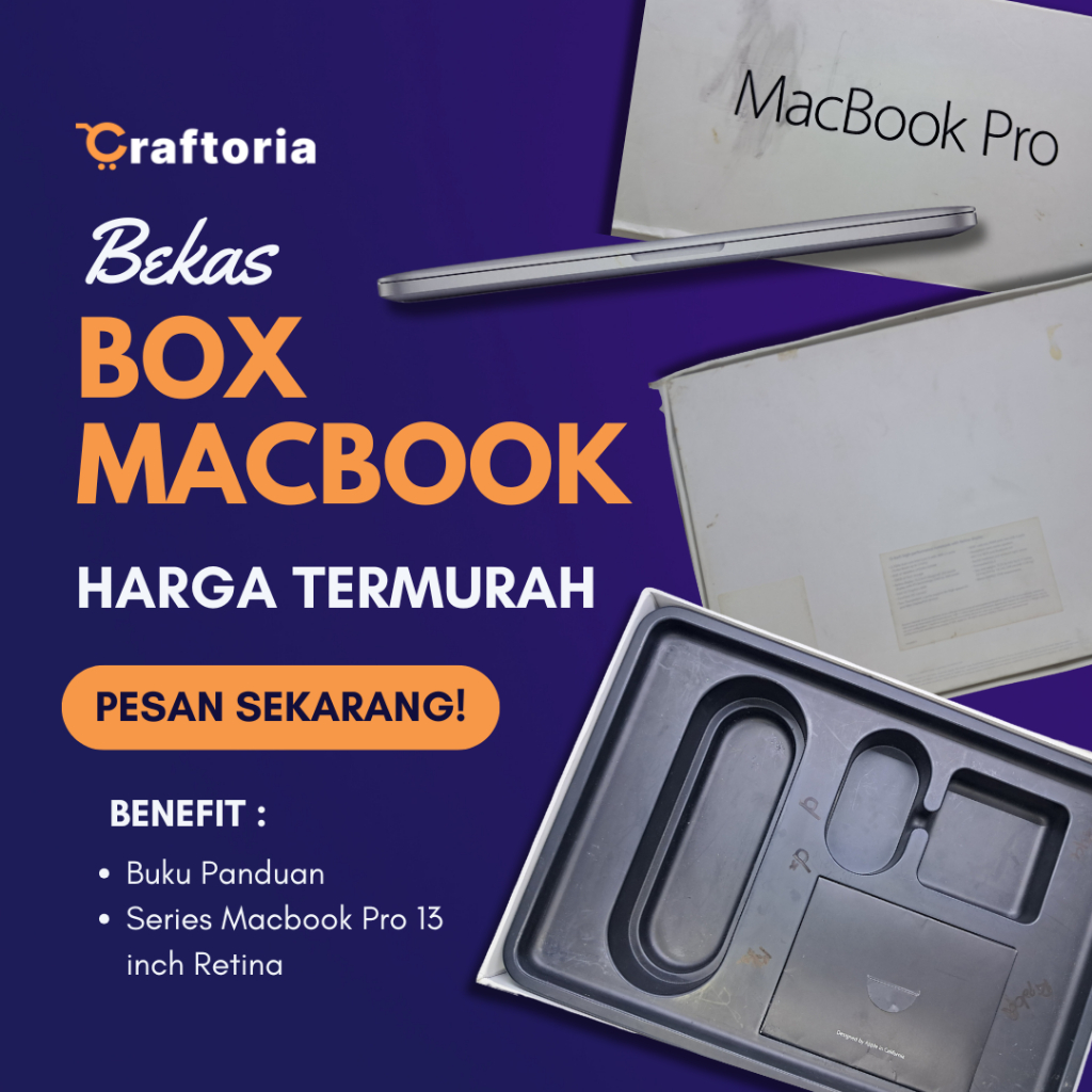 Jual Dusbox Bekas Macbook Pro 13 inch Retina – Original