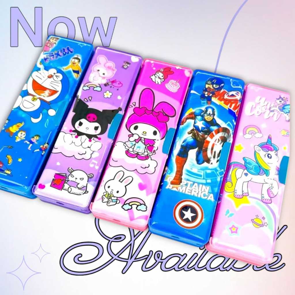 

2 Sisi Pensil Box Magnet Karakter Lucu & Murah