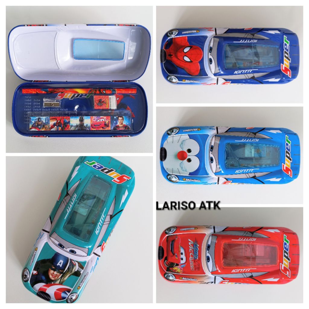 

(1 PCS) Pencil Case / Tepak Pensil / Kotak Pensil Seng Plus 1 Set Alat Tulis / AD-062
