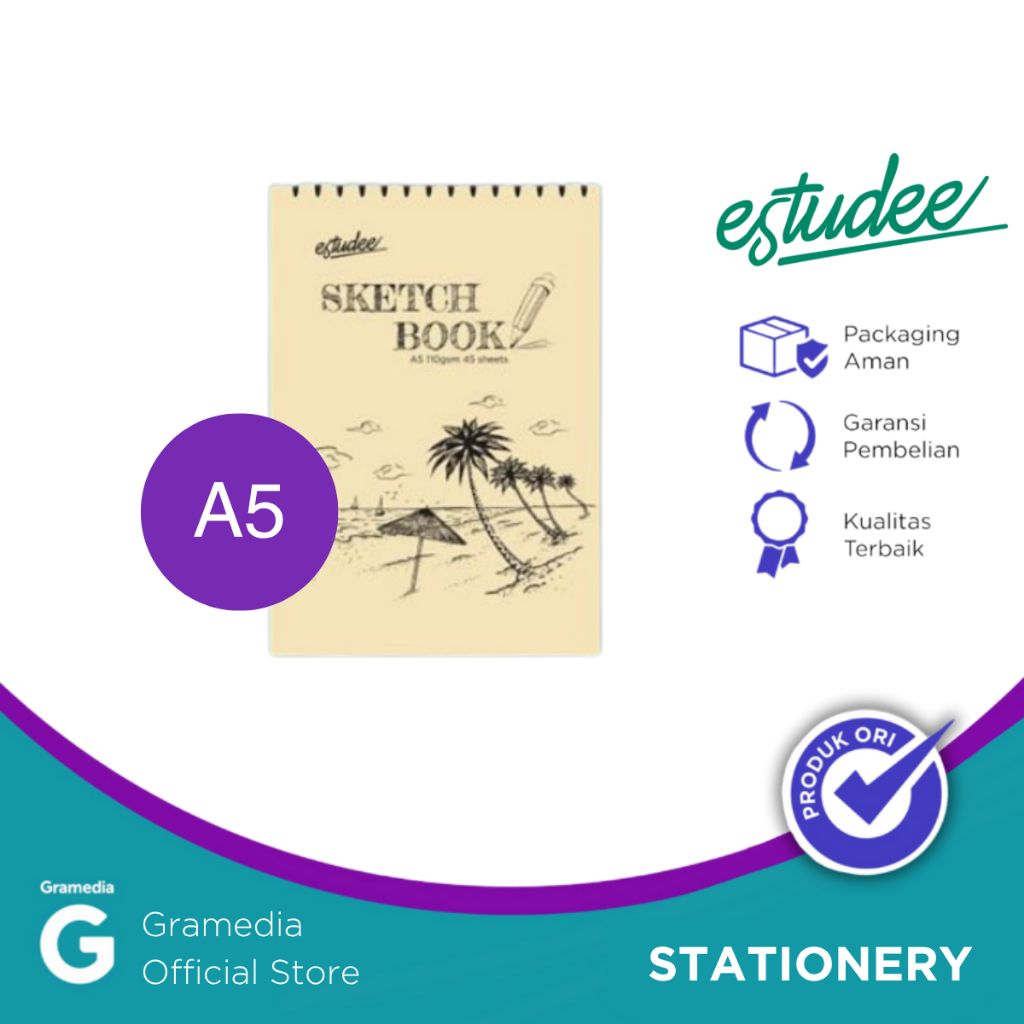 

SKETCH BOOK ESTUDEE A5 110 GSM PORTRAIT LEFT RING 45 SHEETS