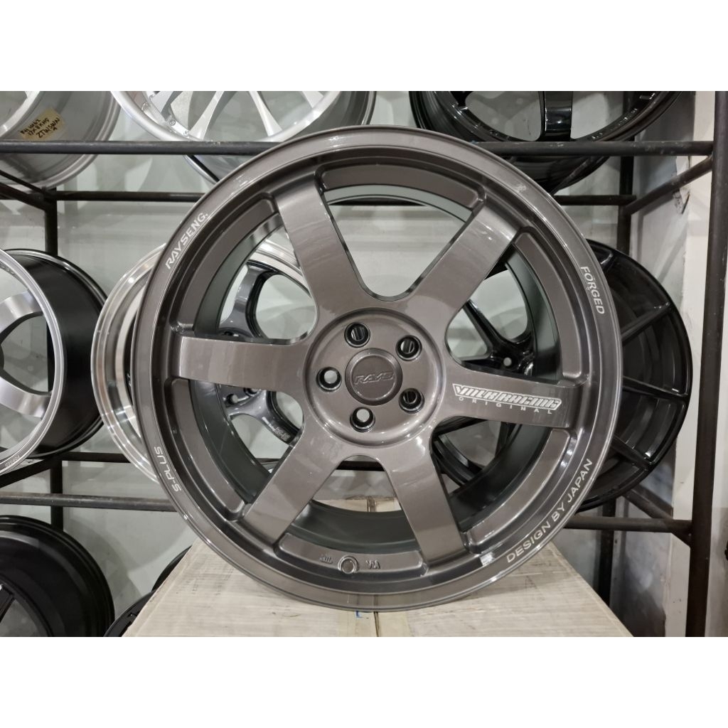 Velg TE37 Ring18 cocok untuk mobil Yaris Cross,VW Golf,