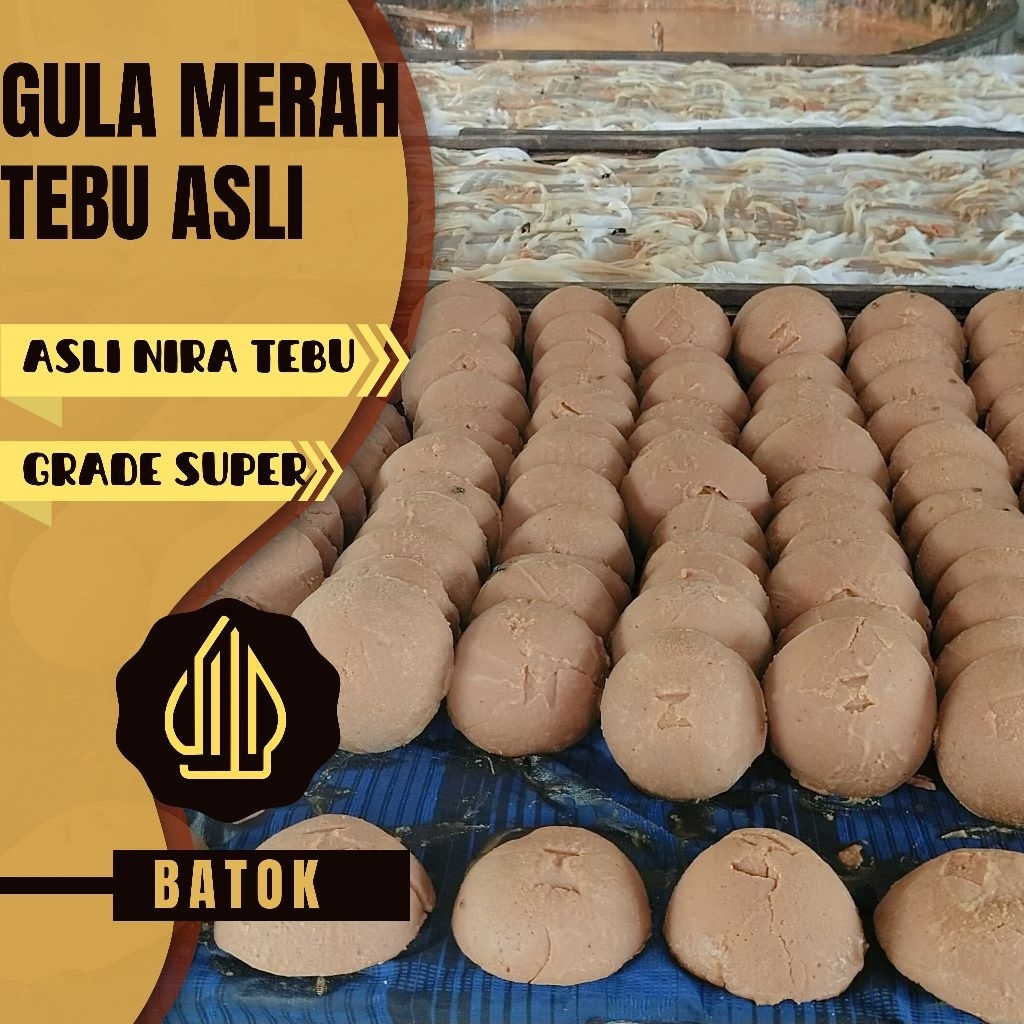 

GULA MERAH 1 KG ASLI GULA JAWA GULA BATOK PREMIUM SUPER