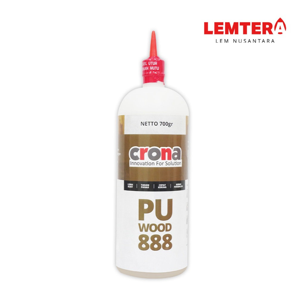 Crona PU Wood 888 700gr - Lem Kayu - Lem Madu - Lem Busa - Lem Crona 888