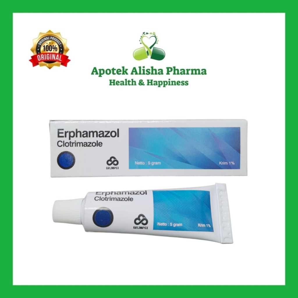 Erphamazol Salep 5gr Clotrimazole Krim Gatal Anti Jamur