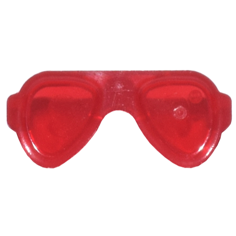 Lego Trans - Red Part 18854 Friends Accessories Sunglasses / Glasses with Small Pin