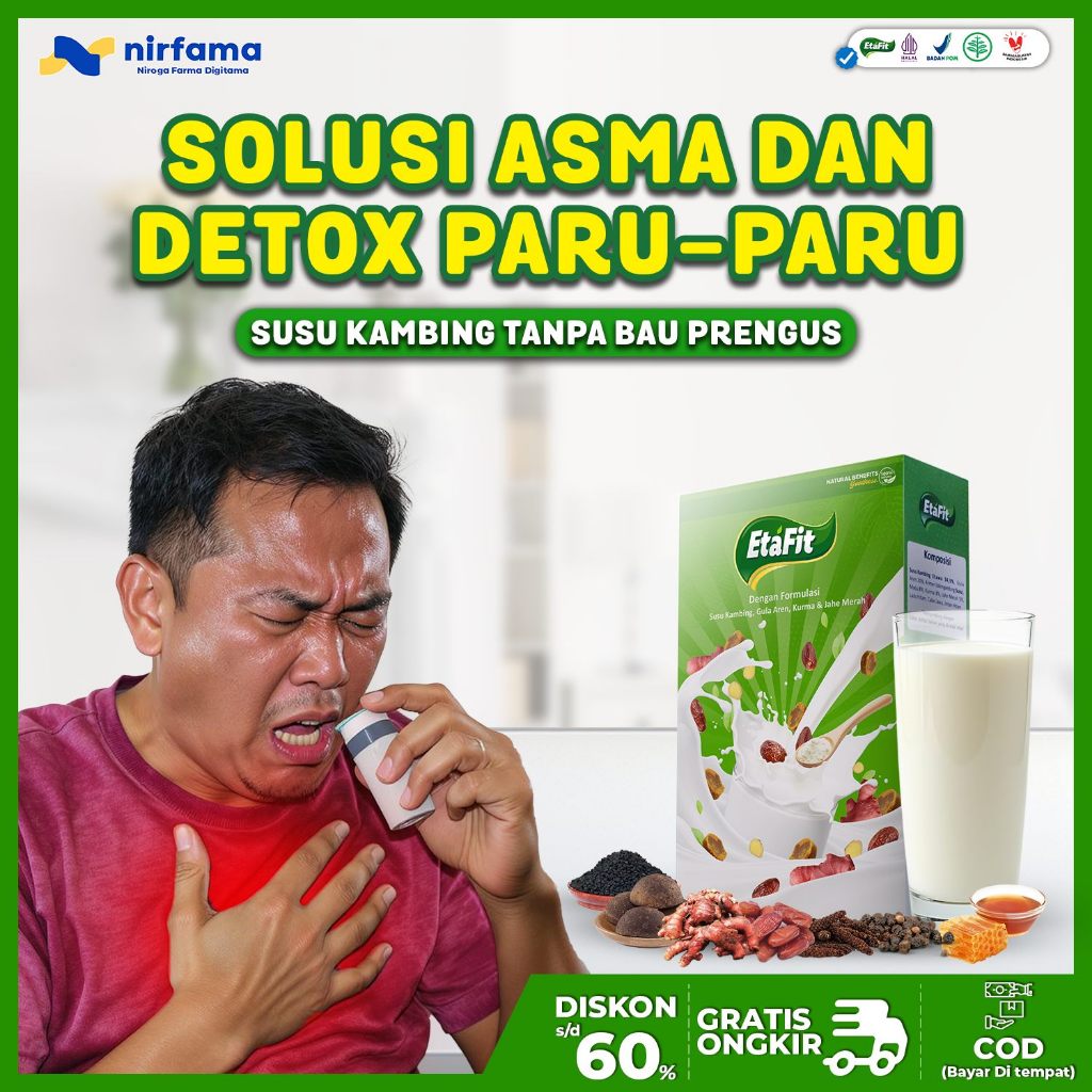 

ETAFIT - Susu Kambing Etawa Murni 100% -Solusi Asma Paru Paru Pneumonia Radang Selaput Dada Empiema