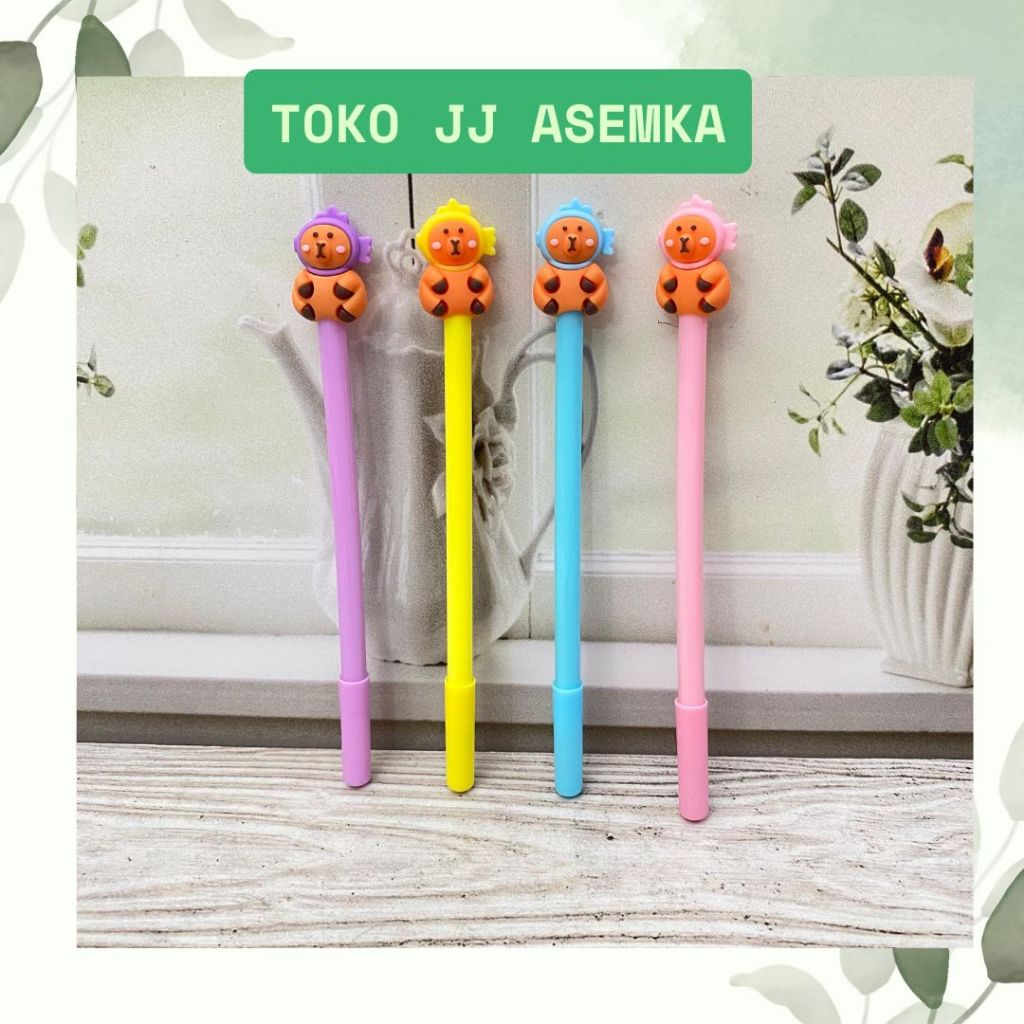 

PULPEN GEL CAPYBARA TOPI IKAN LUCU IMUT KARAKTER ALAT TULIS SEKOLAH MURAH COD