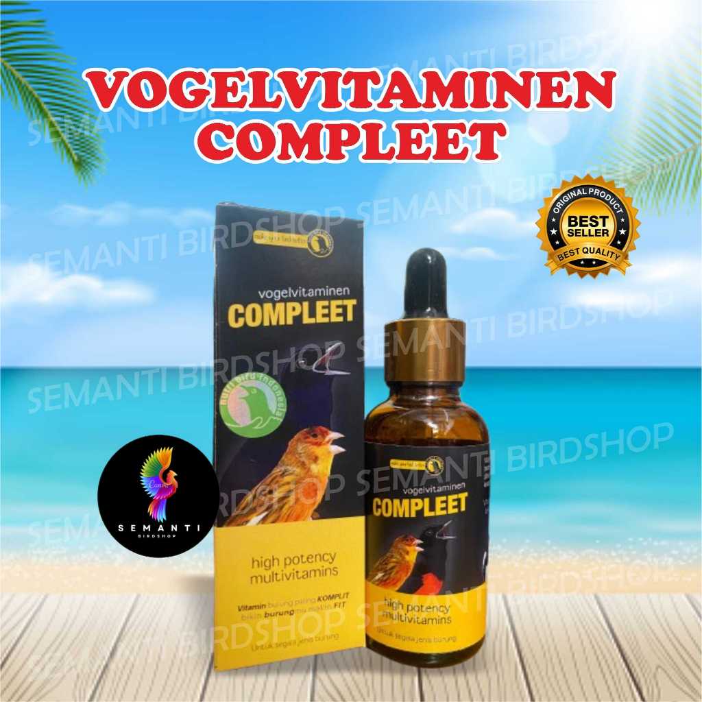 VOGELVITAMINEN VOGEL VITAMINEN NUTRIBIRD INDONESIA VITAMIN LENGKAP BURUNG KICAU ASAM AMINO MINERAL