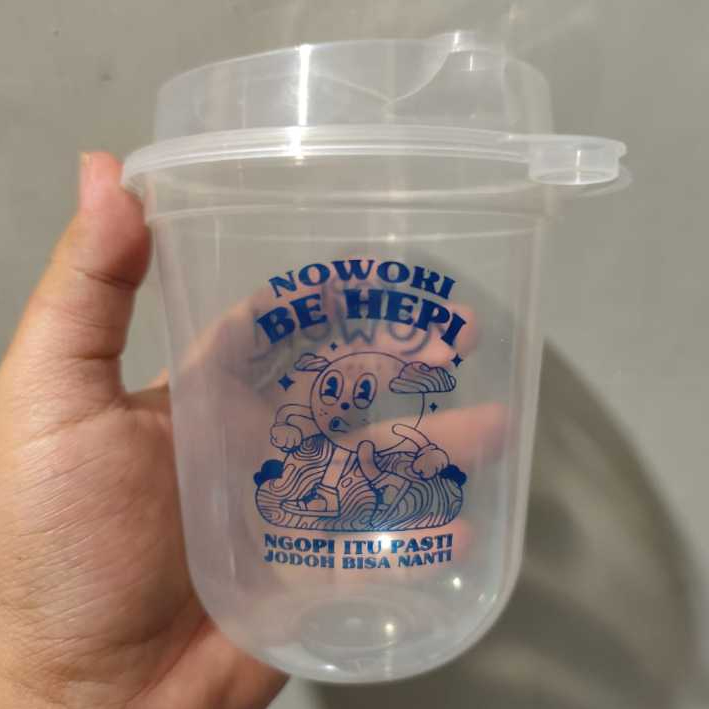 Sablon Gelas Cup INJECTION 12 oz (360 ml) + TUTUP