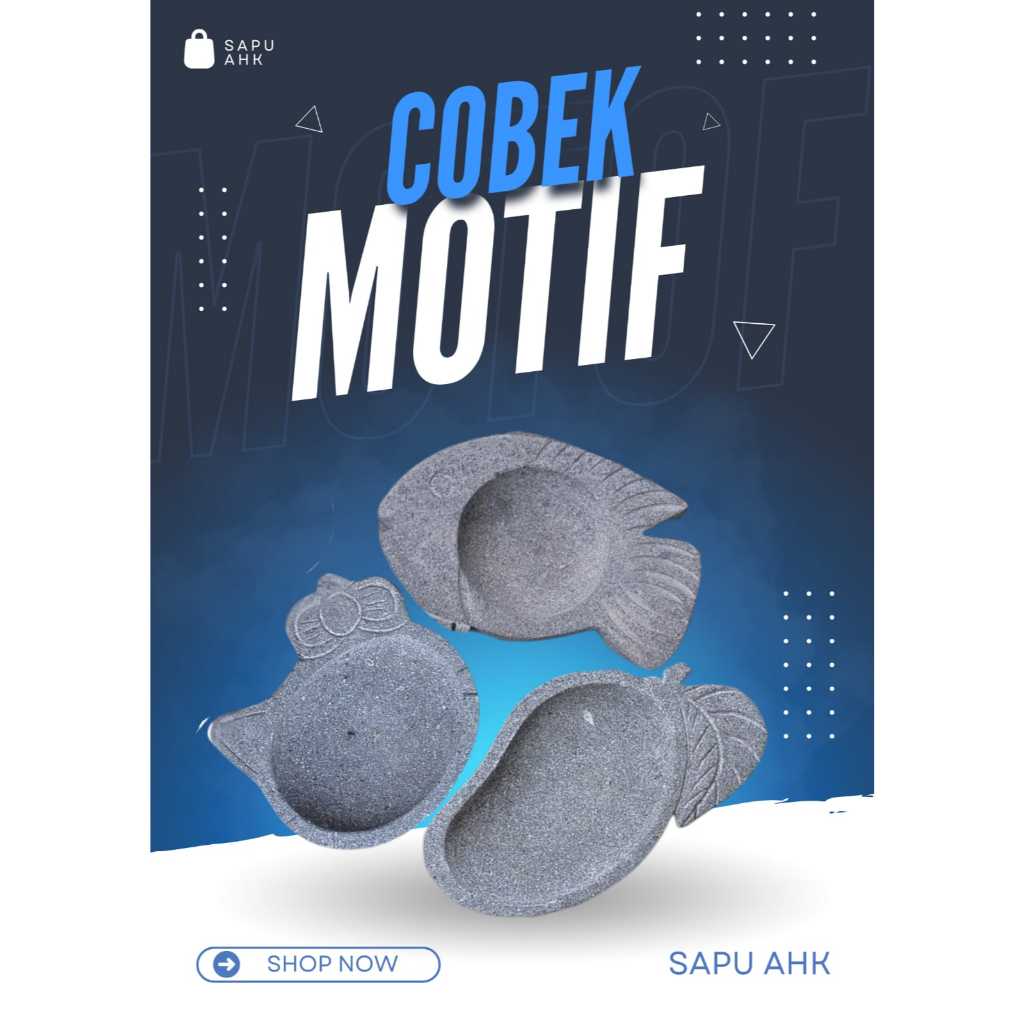 Cobek Cowek Batu Asli