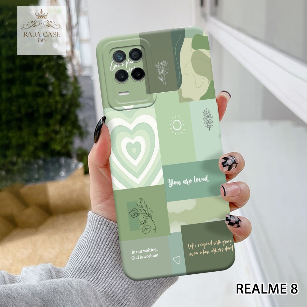 Case Realme 8 - Rajacase - casing Realme 8 - Motif case Aesthetic - Pelindung handphone - Realme 8 -