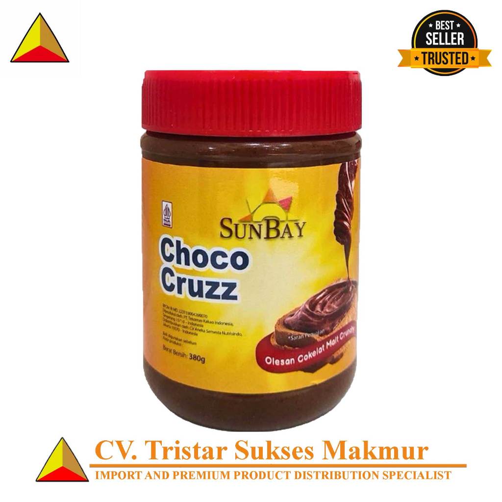 

SUNBAY CHOCO CRUZZ 380gr / Selai Cokelat Olesan Cokelat Selai Roti