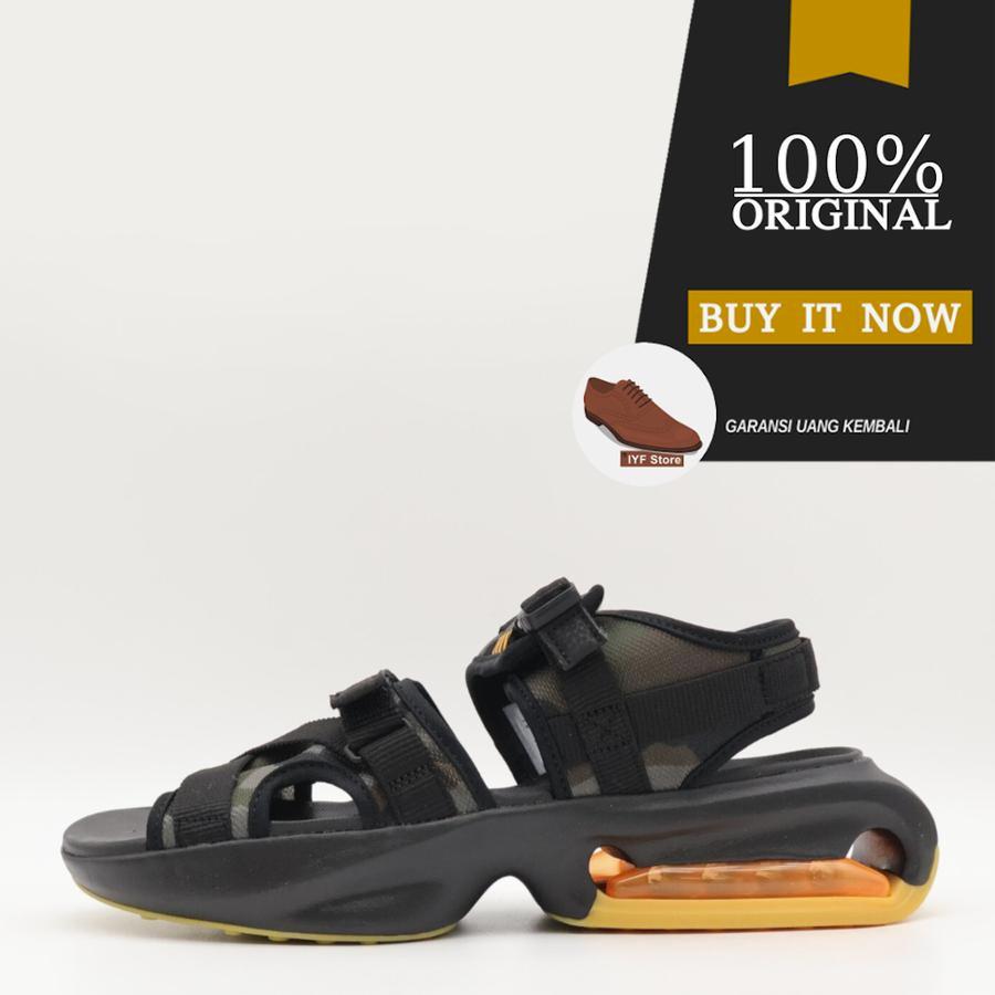Sandal Pria Original Sandal Nike Air Max Sol - Black/Gum Light Brown  Style: FJ5446-010