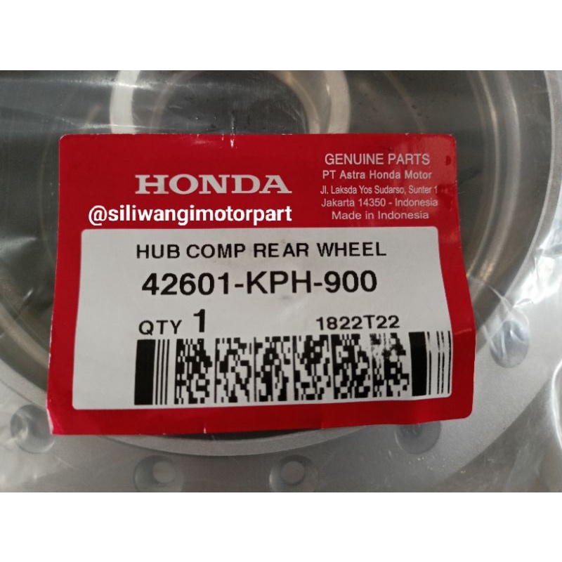 Tromol Belakang Honda Karisma, Supra X125, Blade, Revo 110 AHM ORI 42601-KPH-900