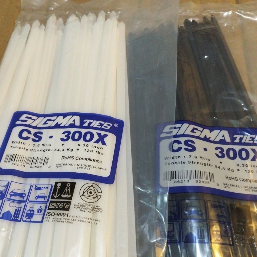 

KABEL TIES SIGMA CS 300 X ISI 100PCS