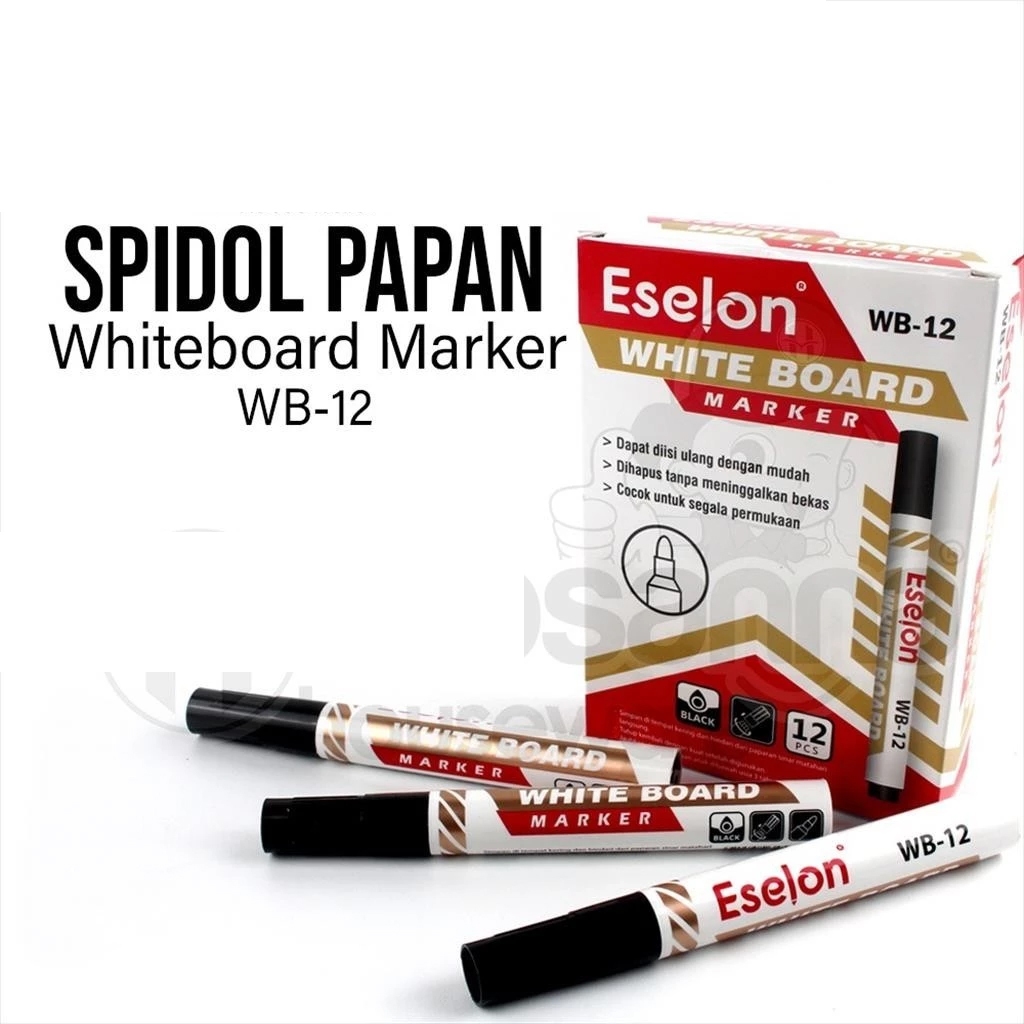 

1 Pcs Spidol Papan Whiteboard Satuan Eselon WB12 / Bisa Dihapus