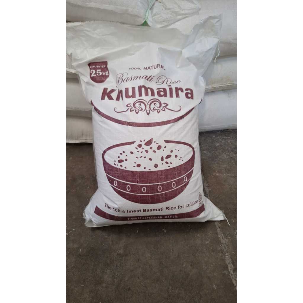 

Beras basmati Khumaira Kemasan 25kg Premium Basmati Rice