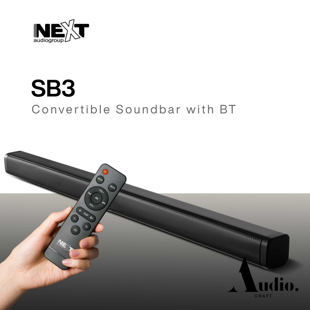 NEXT AUDIO SB3 (Convertible Soundbar with BT)