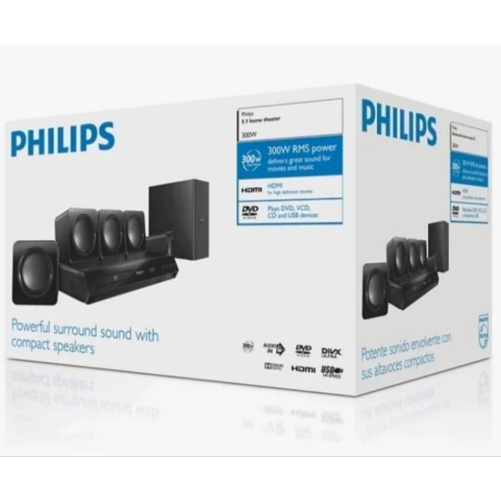 PHILIPS DVD HOME THEATER 5.1 HTD-3510/12