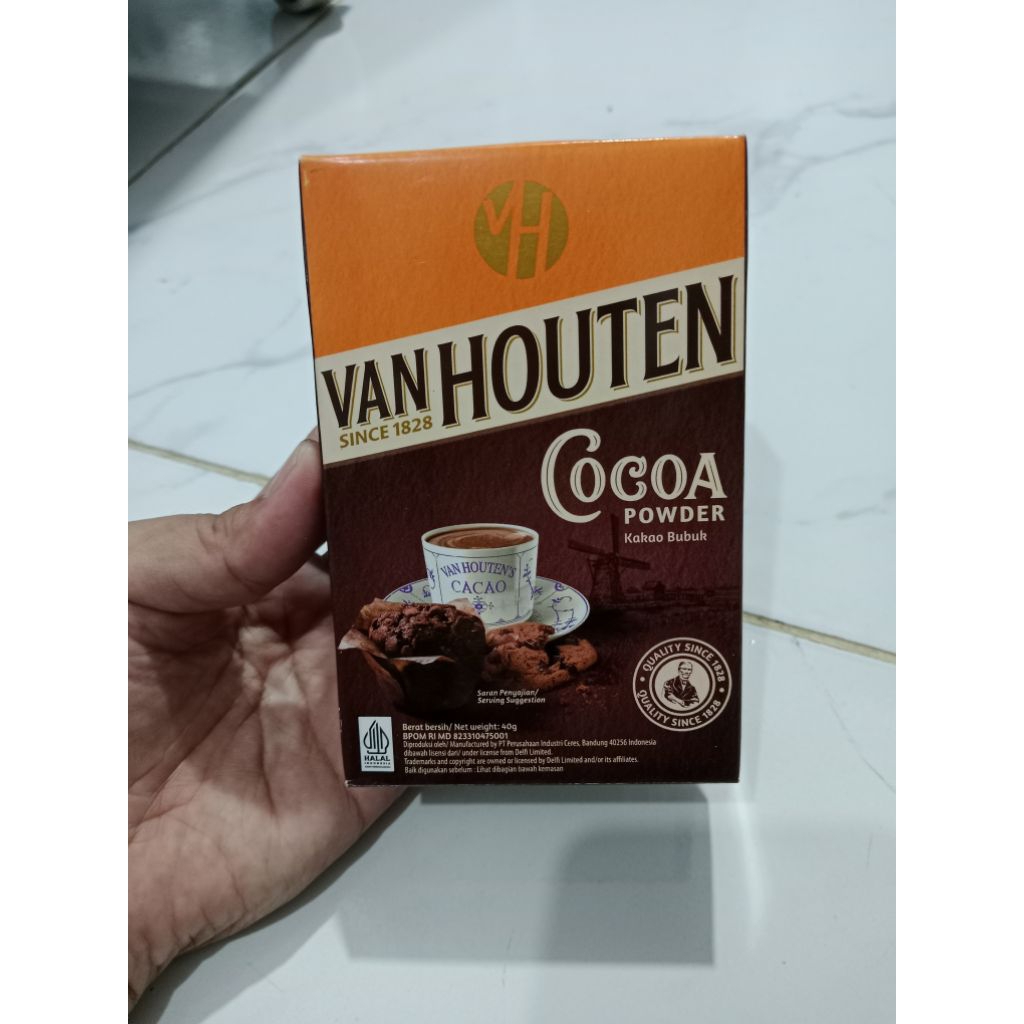 

COKLAT VAN HOUTEN COCOA POWDER 40 GRAM/COKLAT BUBUK KAKAO