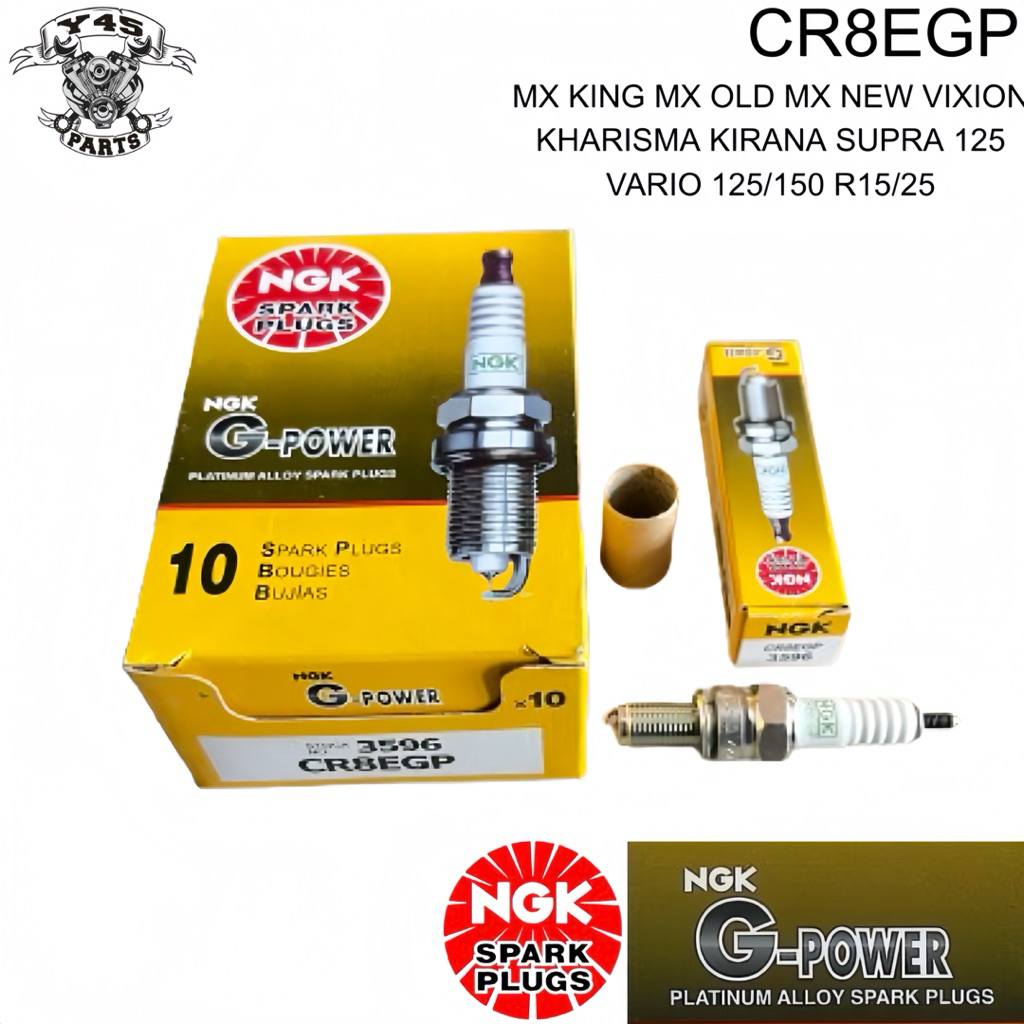 BUSI CR8EGP NGK G POWER G-POWER MX KING MX OLD MX NEW VIXION OLD VIXION NEW R19 KHARISMA KIRANA SUPR
