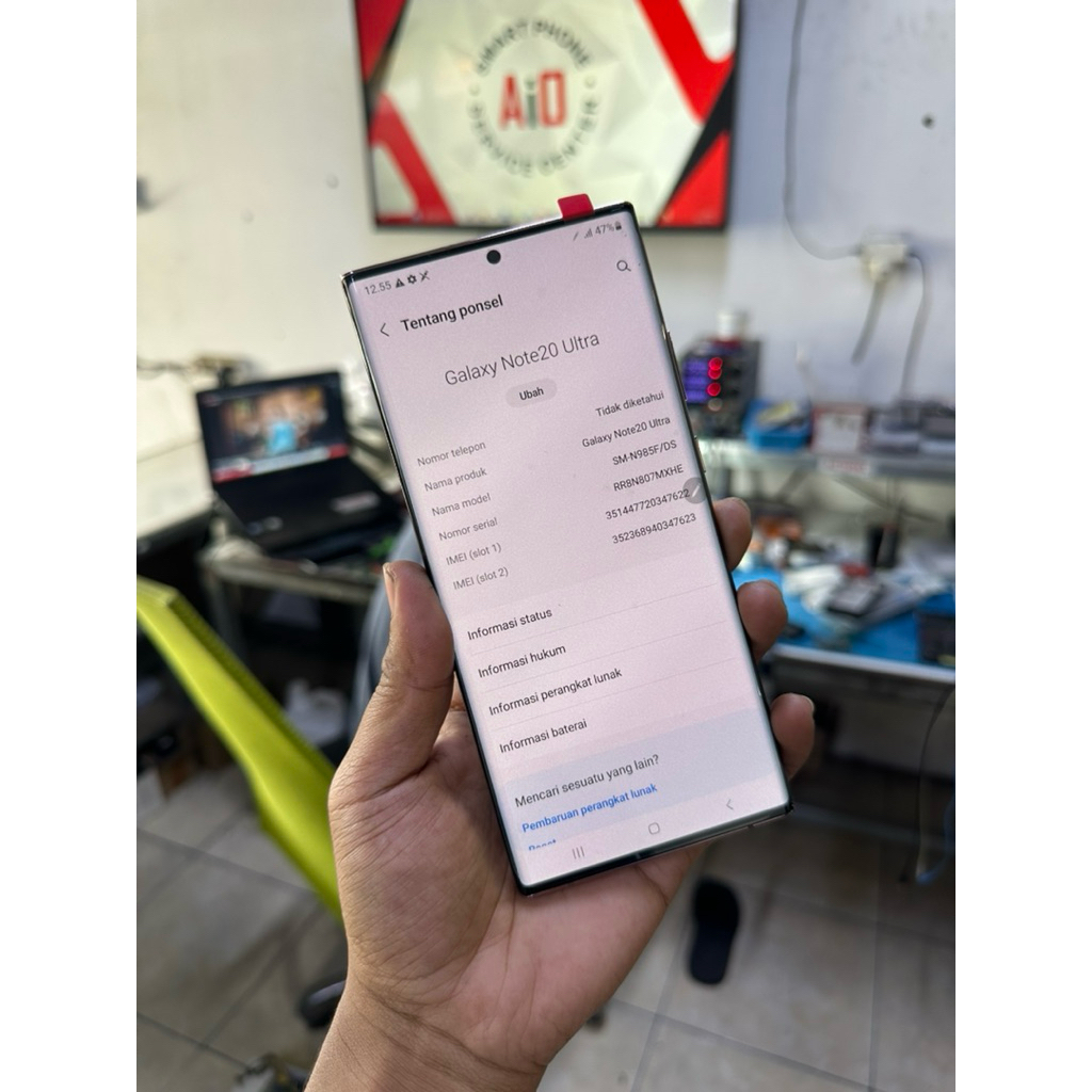 LCD samsung note 20 ultra original 100%