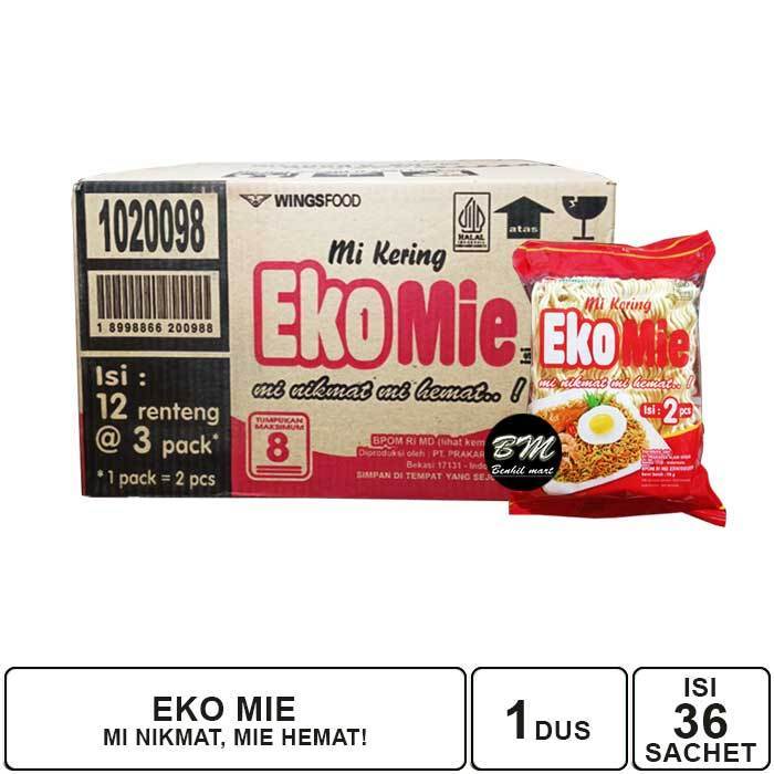 

Ekomie mie kering 100gr [ 1 KARTON ]