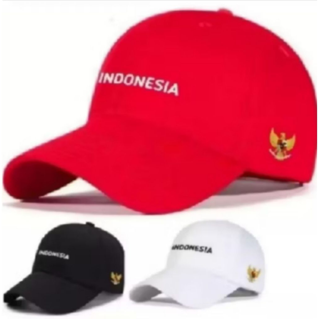 TOPI BASEBALL INDONESIA TOPI MERAH PUTIH TOPI