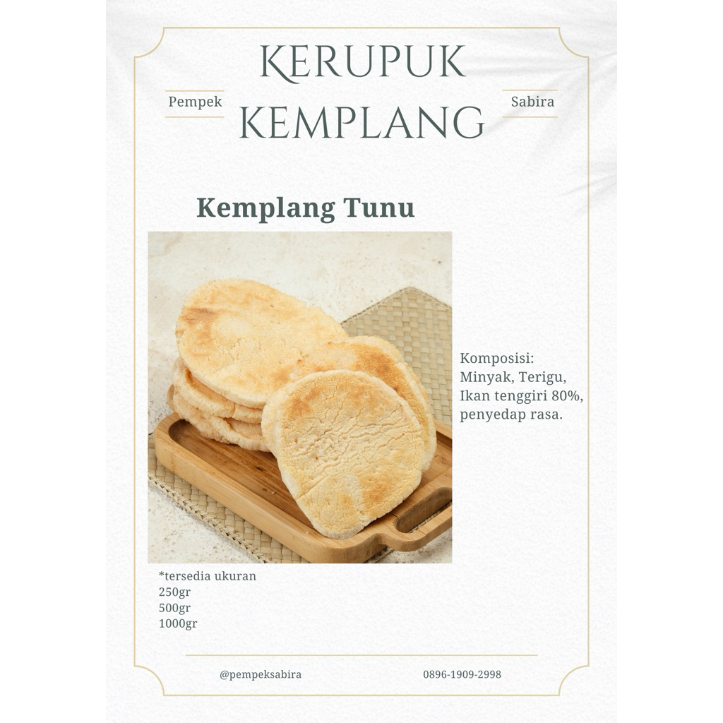 

KEMPLANG TUNU TRADISIONAL PALEMBANG