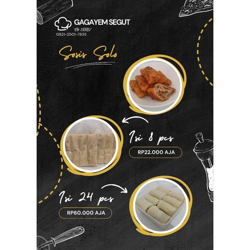 

Sosis Solo Premium Siap Goreng ISIAN AYAM BANYAK