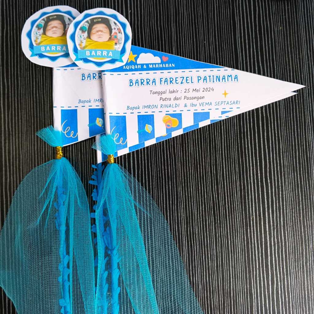 Bendera Tempat Telur Aqiqah Tasyakuran Udah Termasuk Jaring Telur