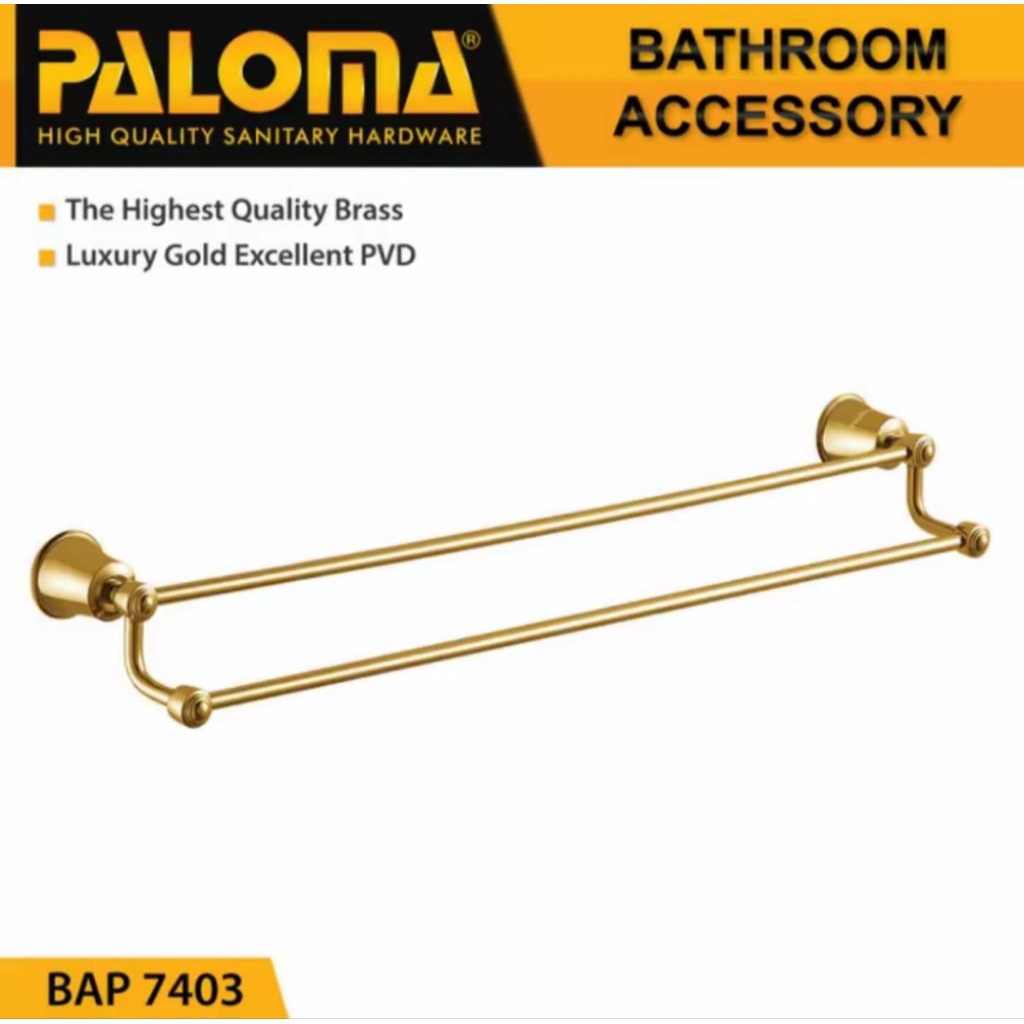 RAK GANTUNGAN HANDUK GOLD PALOMA BAP 7403 GANTUNGAN BAJU BRASS