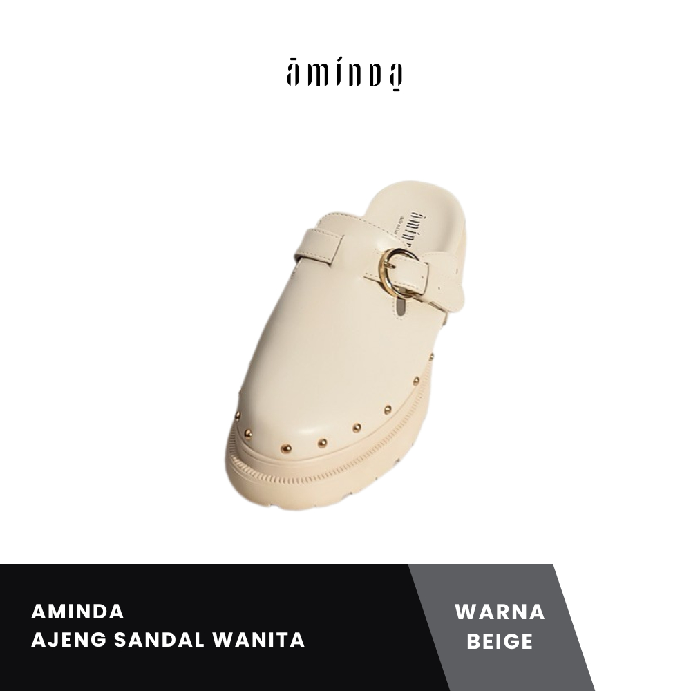 Aminda - AJeng Sandal Wanita - Beige
