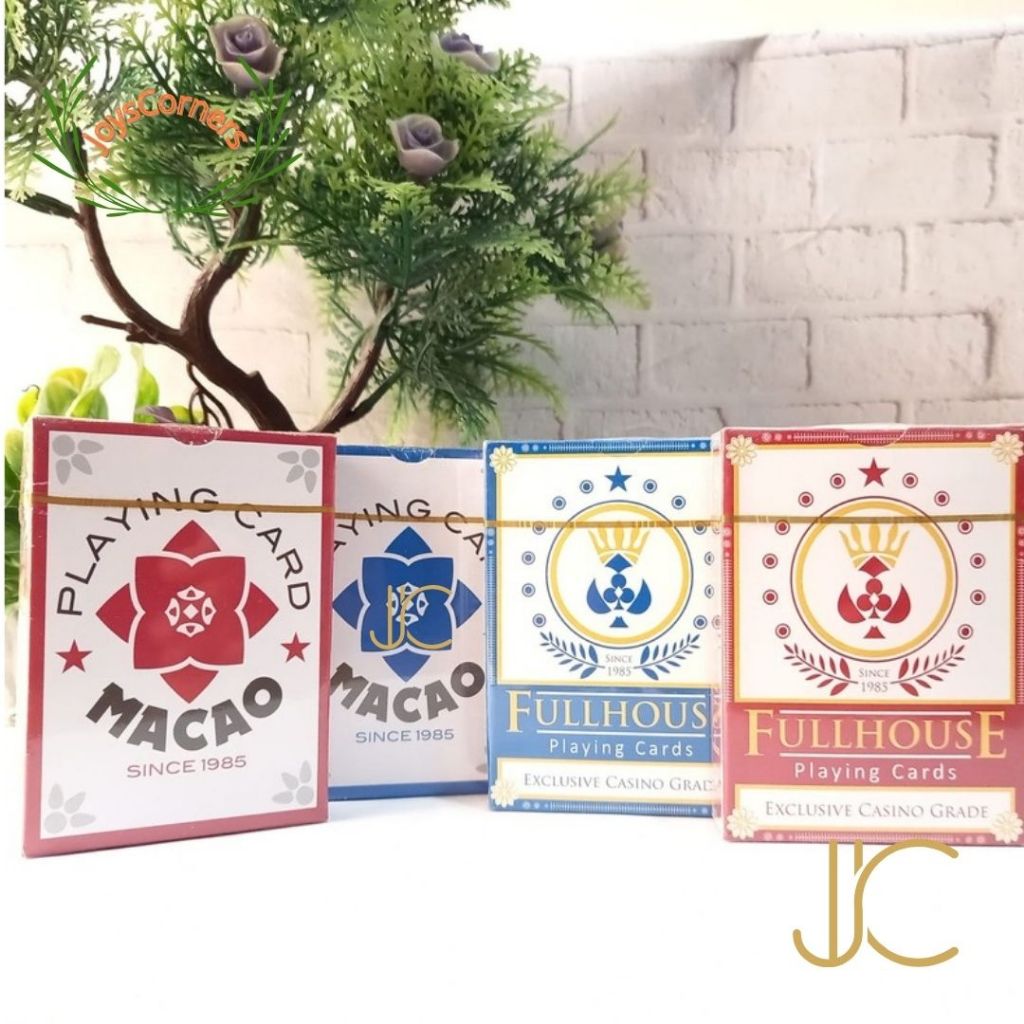 Kartu Remi Macao - Coated /Kartu Remi Full House - Licin, Glossy, Slick - Standar Internasional