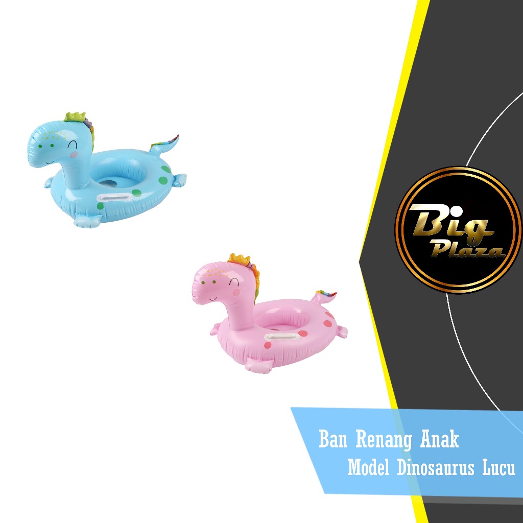 Ban Renang Anak Dinosaurus Lucu – Diameter 60cm | Pelampung Bayi Aman & Nyaman A201