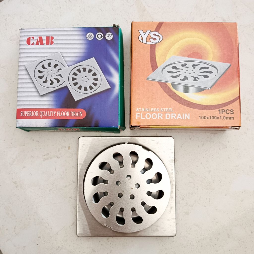 FLOOR DRAIN STAINLESS 4 INCH / SARINGAN KAMAR MANDI STAINLESS