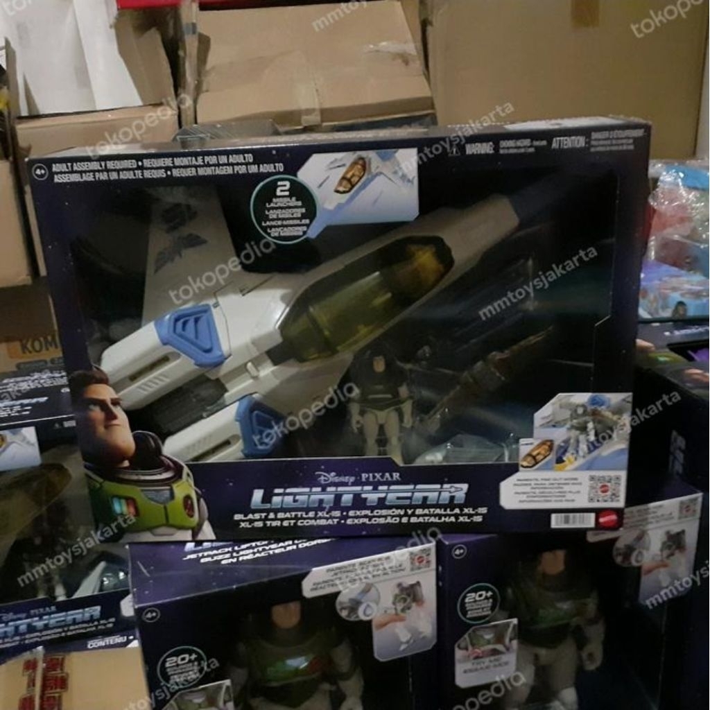 mainan pesawat buzz lightyear blast battle space xl 15 original