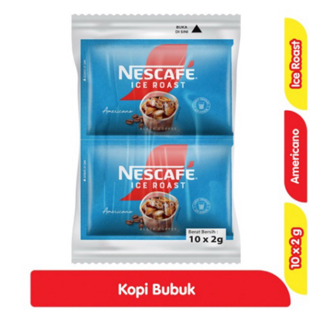 

Nescafe ice Roast kopi instan Americano bag 10pcs x 2gr