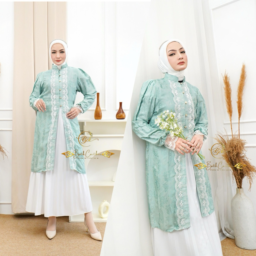 TUNIK KAMILA Batik.Cantikuu | TUNIK WISUDA | TUNIK KONDANGAN | TUNIK MODERN | TUNIK KANCING