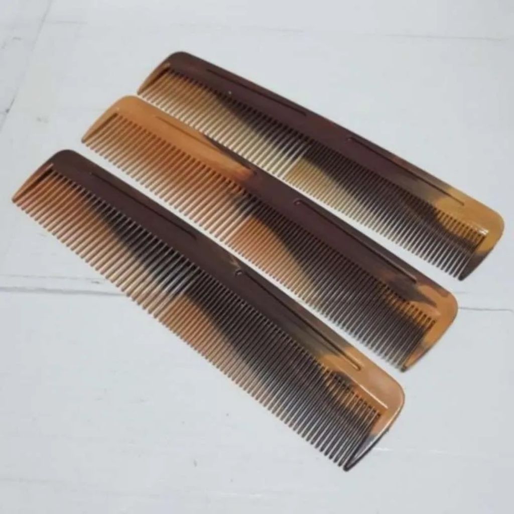 Sisir Rambut Warna Coklat Pria Wanita Unisex Sisir Rambut Panjang Warna Coklat
