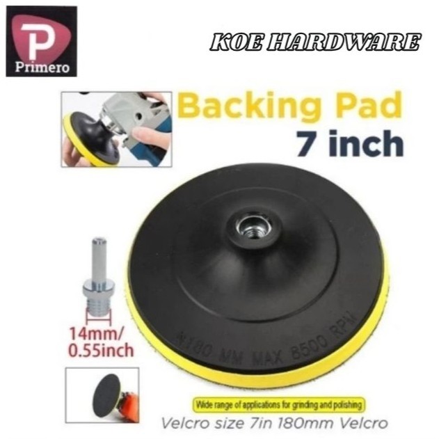 KoeHardware - Tatakan Amplas Velcro 7" Primero/Tatakan Amplas Bulat Kretekan 7 inch Primero 100% ORI